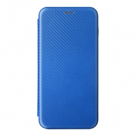 Folio Cover Oppo Find X5 Pro Custodia in pelle Struttura In Fibra Di Carbonio