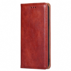 Folio Cover Oppo Find X5 Pro Custodia in pelle Tinta Unita