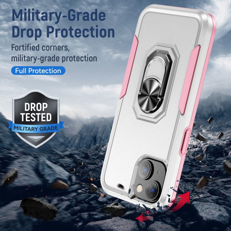 Cover iPhone 15 Anello Di Supporto Bicolore