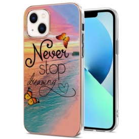 Cover iPhone 15 Non Smettere Mai Di Sognare