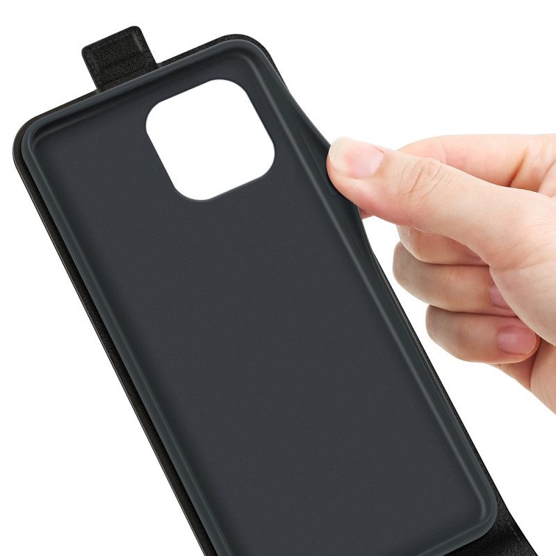 Custodia in pelle iPhone 15 Folio Cover Patta Verticale