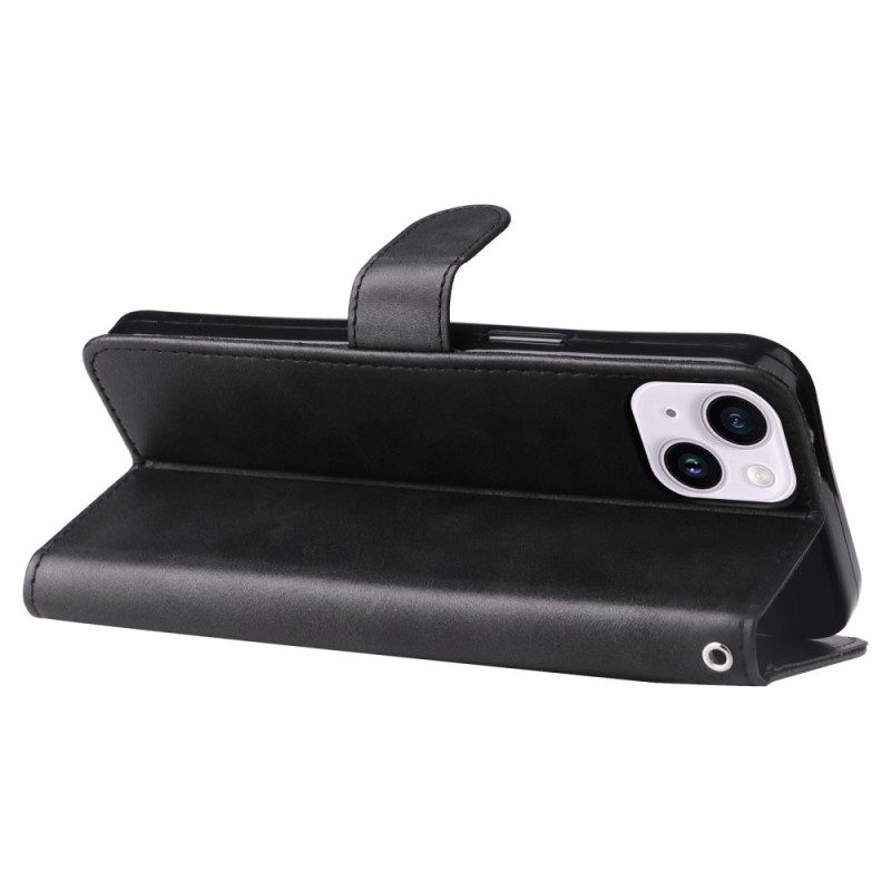 Custodia in pelle iPhone 15 Portamonete