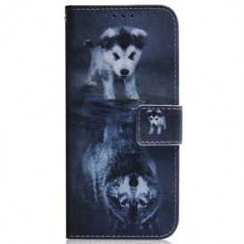 Custodia in pelle iPhone 15 Sogno Di Un Cucciolo