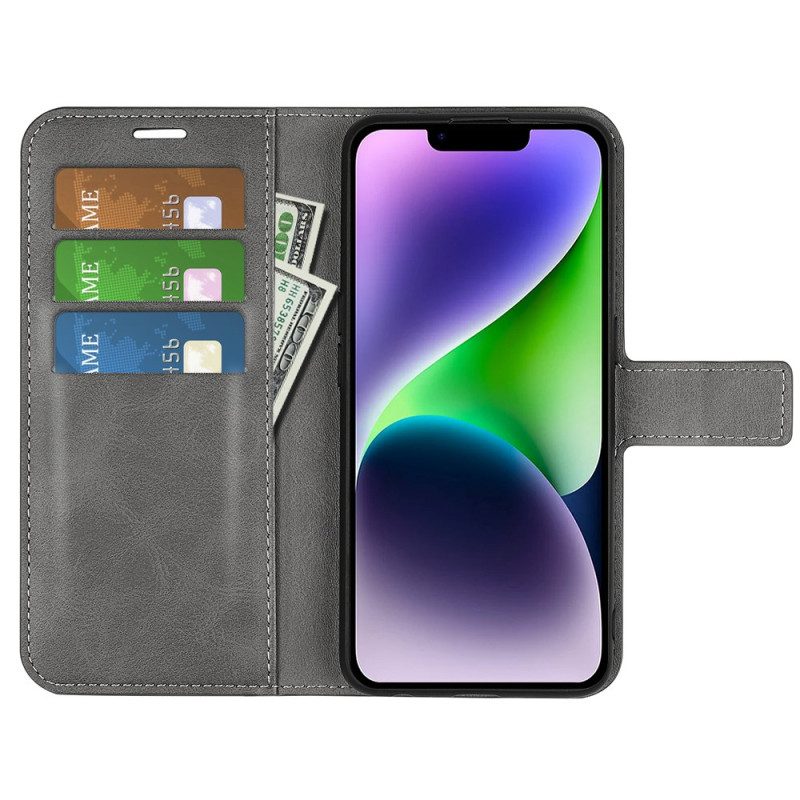 Custodia in pelle iPhone 15 Stile In Pelle