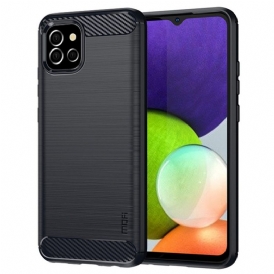 Cover Samsung Galaxy A03 Fibra Di Carbonio Spazzolata Mofi