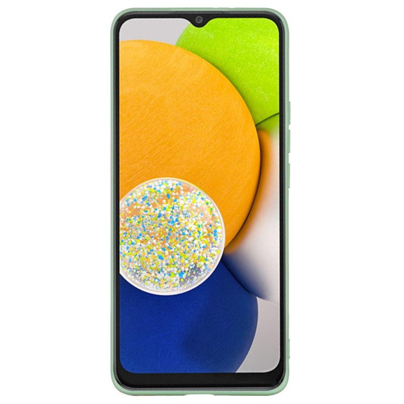 Cover Samsung Galaxy A03 Silicone Liquido Con Cordino