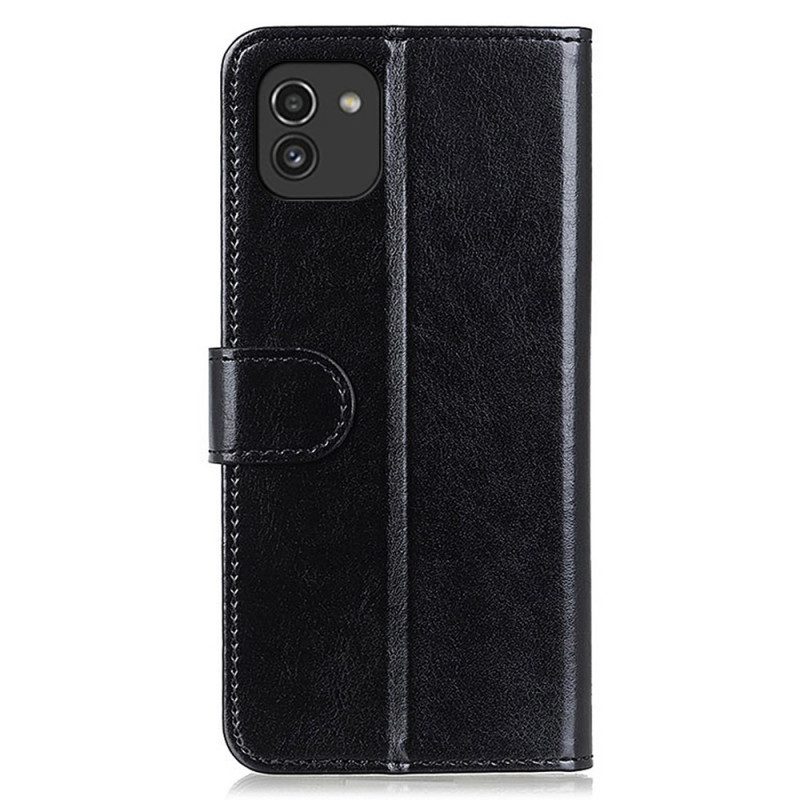 Custodia A Portafoglio Samsung Galaxy A03 Finezza Ghiacciata