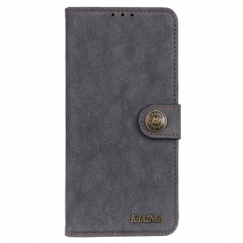 Custodia A Portafoglio Samsung Galaxy A03 Khazneh Crosta Di Cuoio Retrò