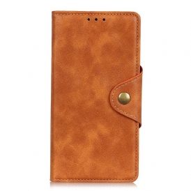 Custodia in pelle Samsung Galaxy A03 Bottone In Ecopelle