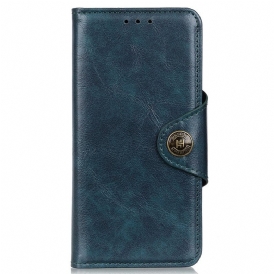 Custodia in pelle Samsung Galaxy A03 Bottone In Ecopelle Lucida