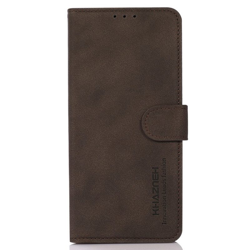 Custodia in pelle Samsung Galaxy A03 Khazneh Texture Effetto Pelle
