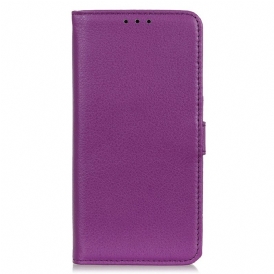 Folio Cover Samsung Galaxy A03 Ecopelle Premium Litchi
