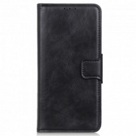 Custodia in pelle Motorola Edge 20 Lite Chiusura Reversibile Effetto Pelle