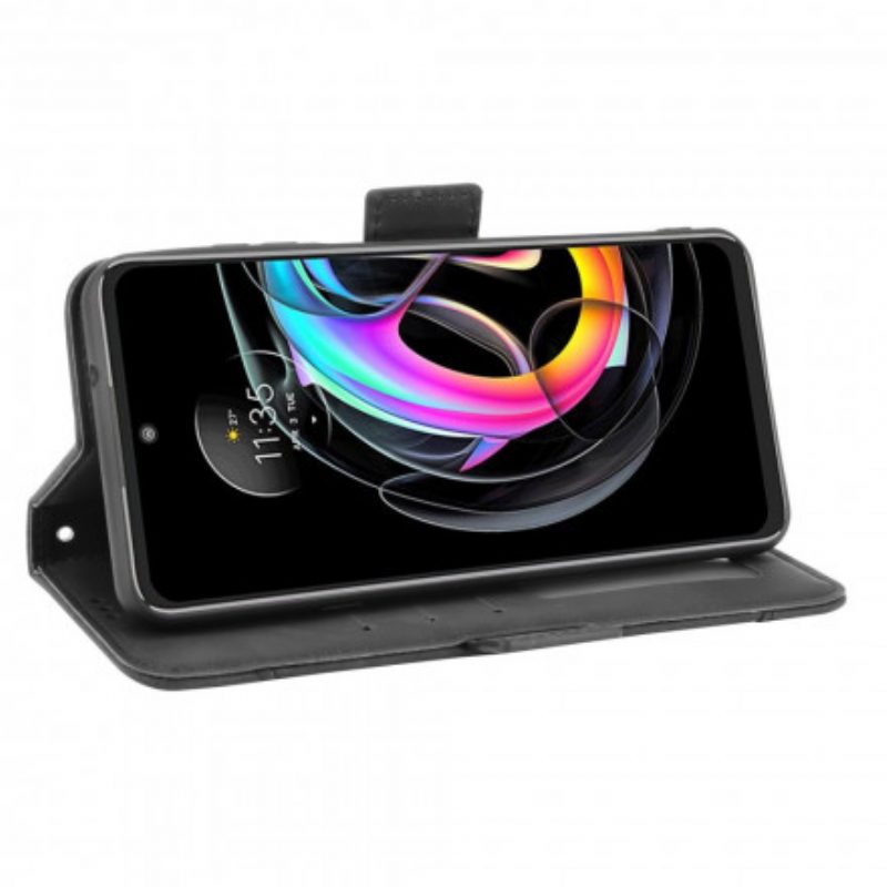 Custodia in pelle Motorola Edge 20 Lite Classe Premier Multi-carta