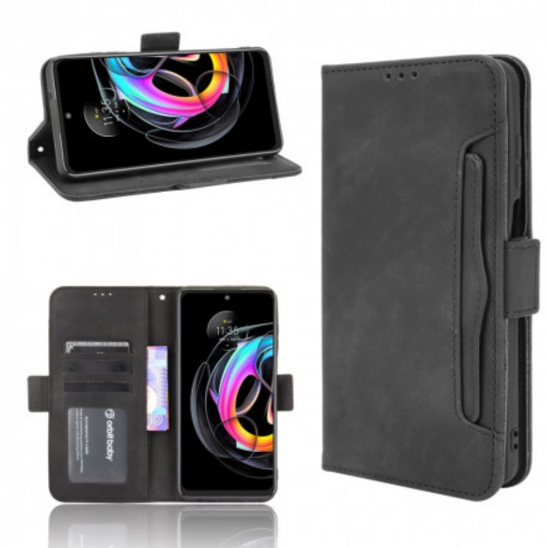 Custodia in pelle Motorola Edge 20 Lite Classe Premier Multi-carta