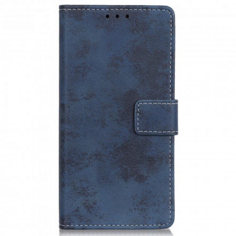 Custodia in pelle Motorola Edge 20 Lite Ecopelle Vintage