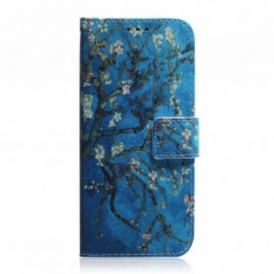 Custodia in pelle Motorola Edge 20 Lite Ramo Di Un Albero In Fiore