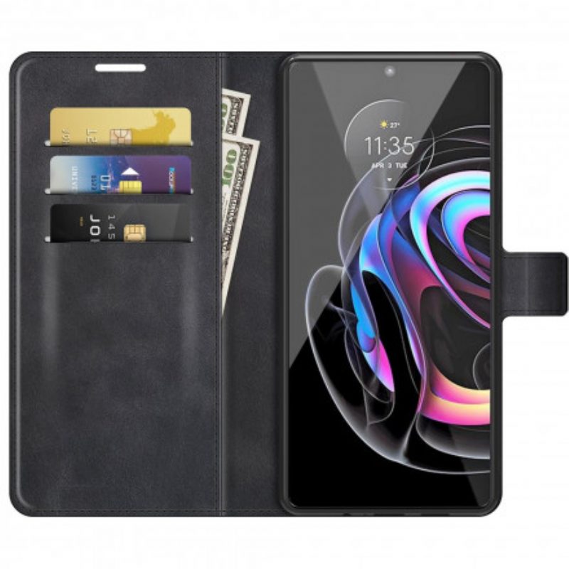 Custodia in pelle Motorola Edge 20 Lite Sottile Effetto Pelle Estremo