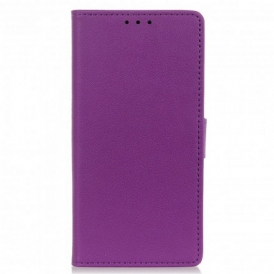 Folio Cover Motorola Edge 20 Lite Classico Effetto Pelle