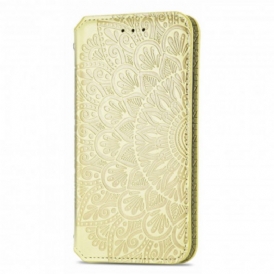 Folio Cover Motorola Edge 20 Lite Custodia in pelle Mandala
