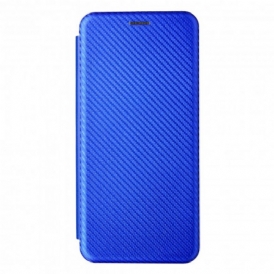 Folio Cover Motorola Edge 20 Lite Custodia in pelle Silicone Colorato Al Carbonio