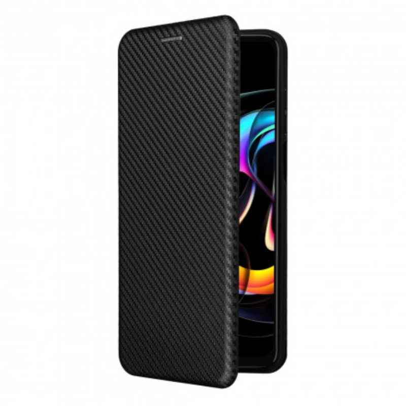 Folio Cover Motorola Edge 20 Lite Custodia in pelle Silicone Colorato Al Carbonio