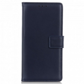 Folio Cover Motorola Edge 20 Lite Ecopelle Tinta Unita