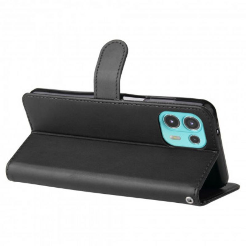 Folio Cover Motorola Edge 20 Lite Portamonete D'epoca