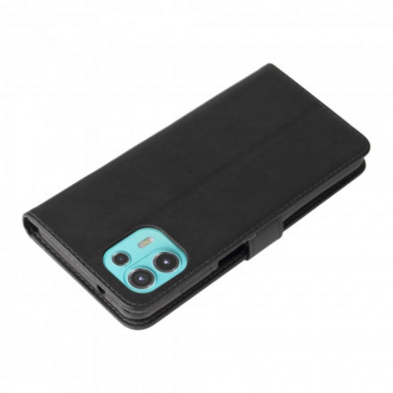 Folio Cover Motorola Edge 20 Lite Portamonete D'epoca