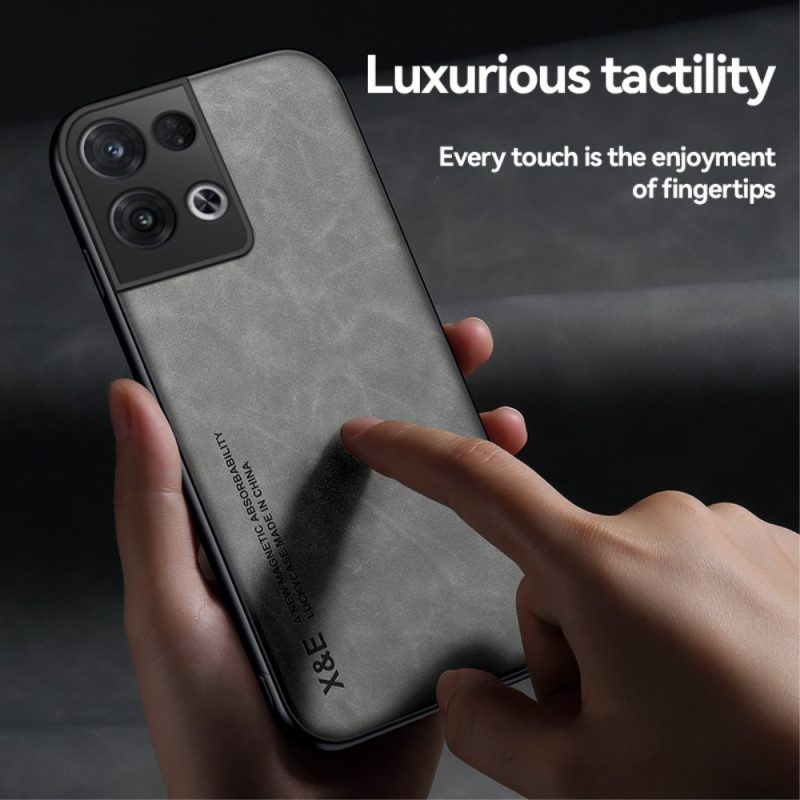 Cover Oppo Reno 8 X&e Effetto Pelle
