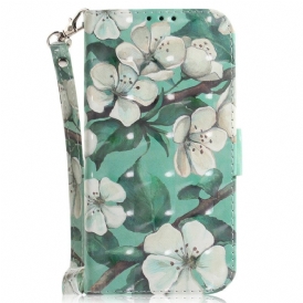 Custodia in pelle Oppo Reno 8 Aste Con Cordino