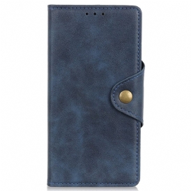 Custodia in pelle Oppo Reno 8 Bottone Magnetico