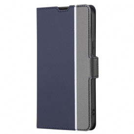Custodia in pelle Oppo Reno 8 Due Toni
