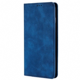 Folio Cover Oppo Reno 8 Custodia in pelle Effetto Pelle