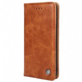 Folio Cover Oppo Reno 8 Custodia in pelle Rivetti Decorativi