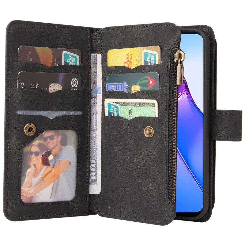 Folio Cover Oppo Reno 8 Portacarte Multifunzione