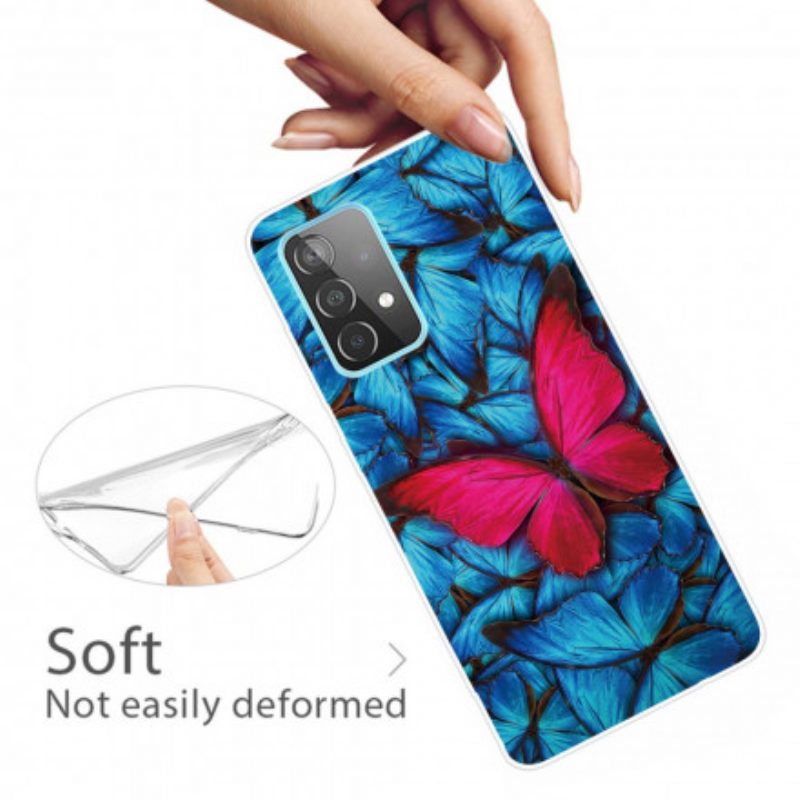 Cover Samsung Galaxy A32 Farfalle Flessibili