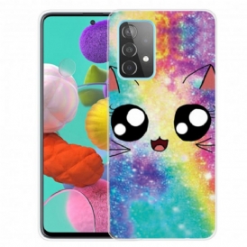 Cover Samsung Galaxy A32 Gatto Dei Cartoni Animati