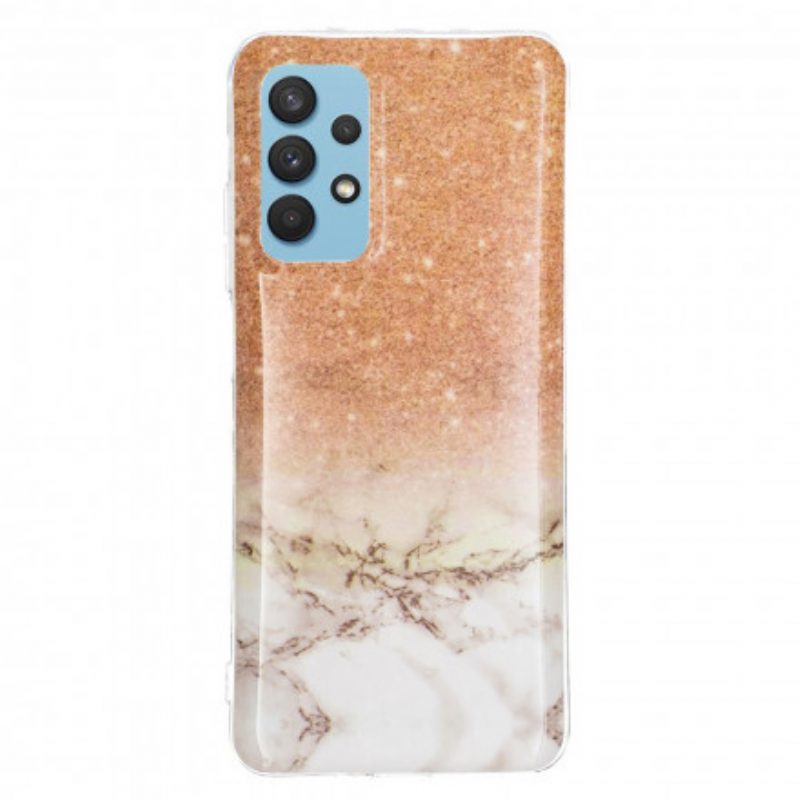 Cover Samsung Galaxy A32 Marmo Glitterato