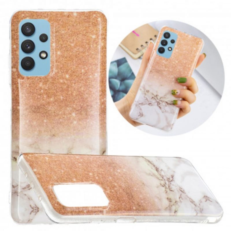 Cover Samsung Galaxy A32 Marmo Glitterato