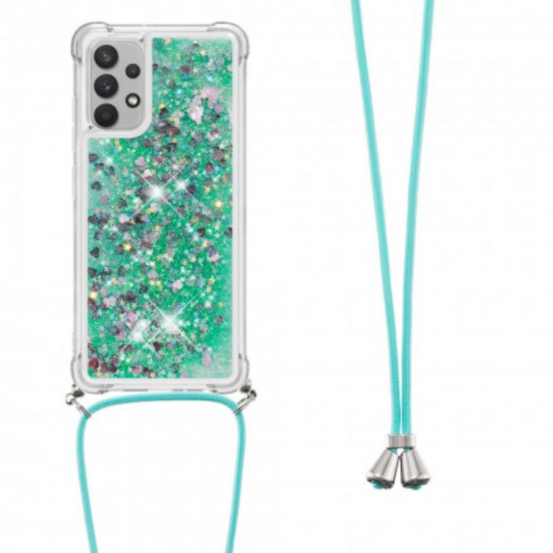 Cover Samsung Galaxy A32 Paillettes Con Coulisse