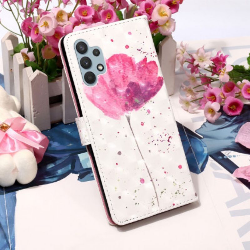 Cover Samsung Galaxy A32 Papavero Dell'acquerello