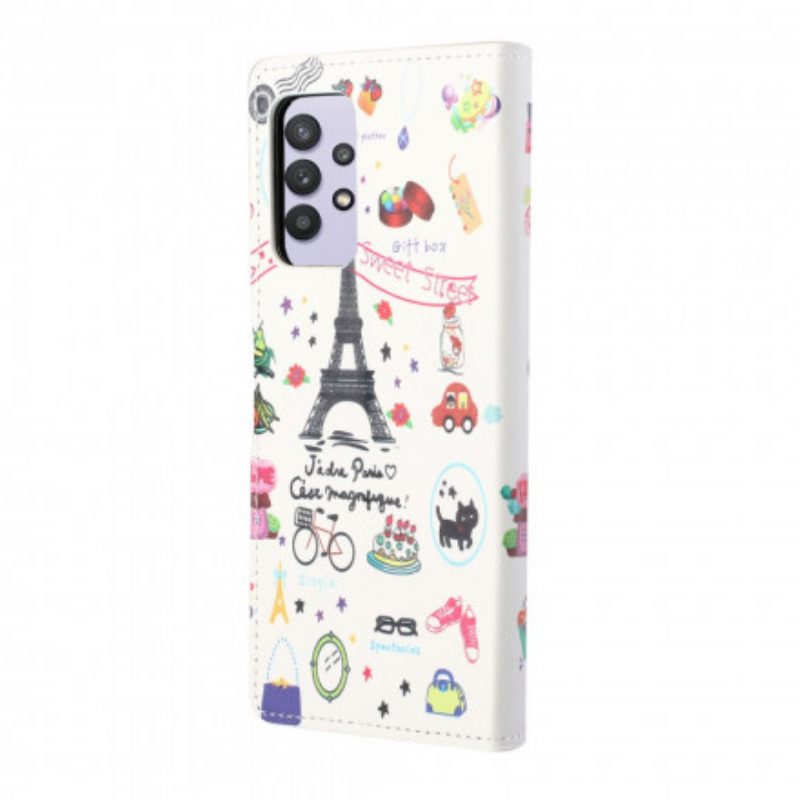 Folio Cover Samsung Galaxy A32 Amo Parigi