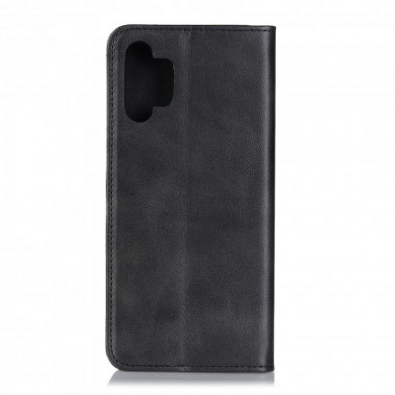 Folio Cover Samsung Galaxy A32 Custodia in pelle Cuoio Spaccato