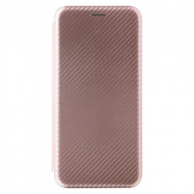 Folio Cover Samsung Galaxy A32 Custodia in pelle Fibra Di Carbonio