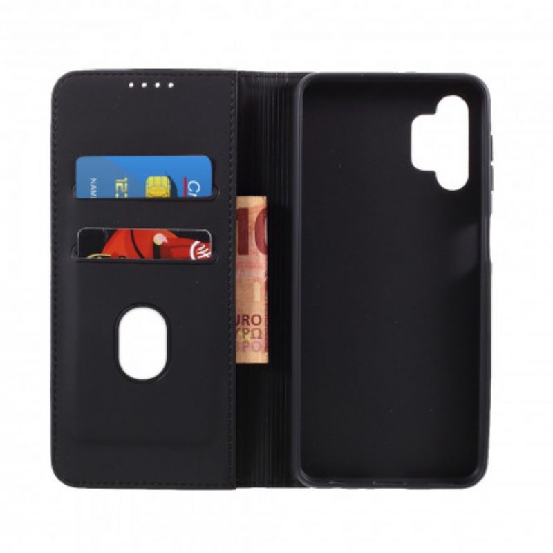 Folio Cover Samsung Galaxy A32 Custodia in pelle Supporto Per Portacarte