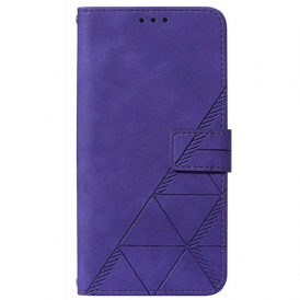 Custodia in pelle Realme 9 Pro 5G Effetto Pelle Piramidale
