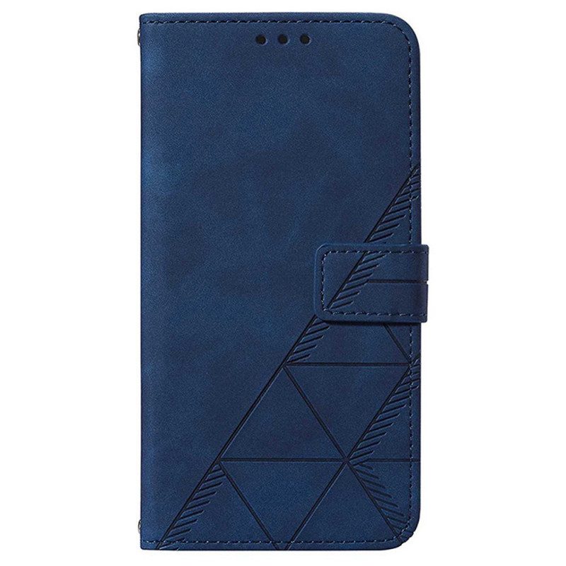 Custodia in pelle Realme 9 Pro 5G Effetto Pelle Piramidale