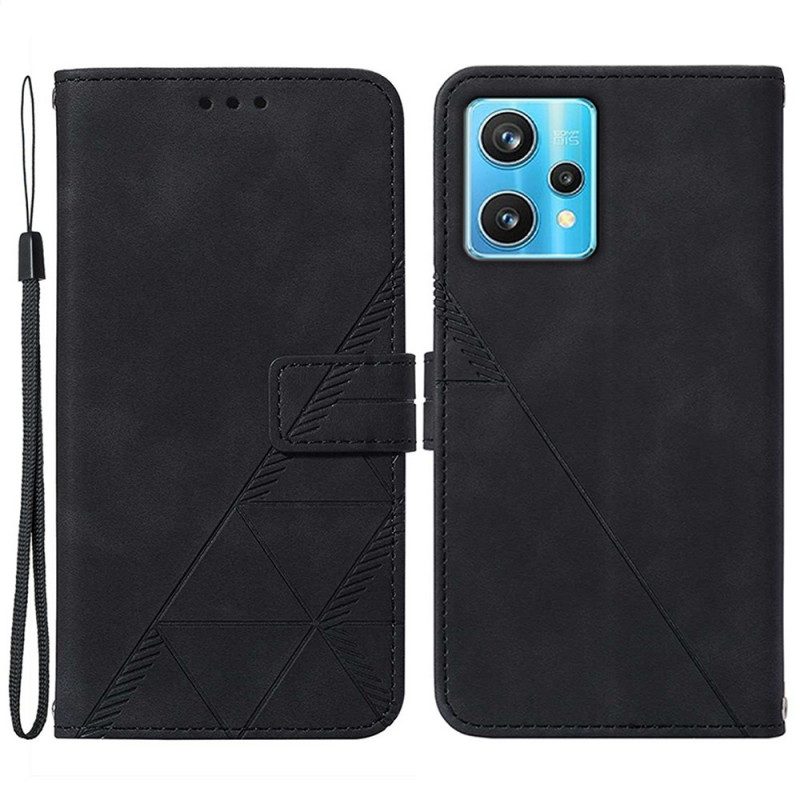 Custodia in pelle Realme 9 Pro 5G Effetto Pelle Piramidale