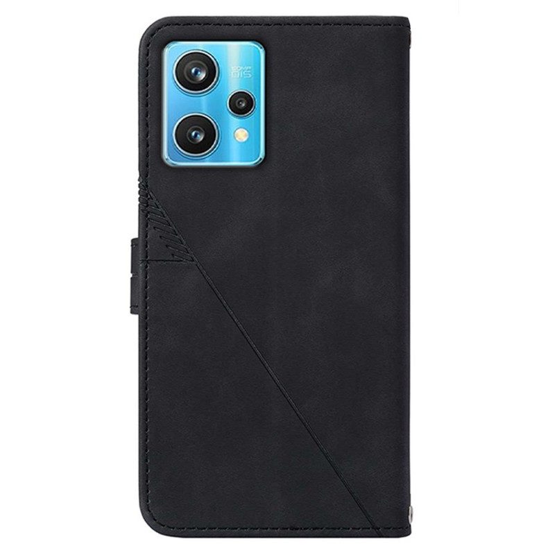 Custodia in pelle Realme 9 Pro 5G Effetto Pelle Piramidale